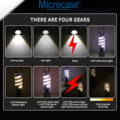 Microcase Çok Fonksiyonlu El Feneri ve Kamp Lambası Atmosfer Işığı Kamp Feneri - AL5226
