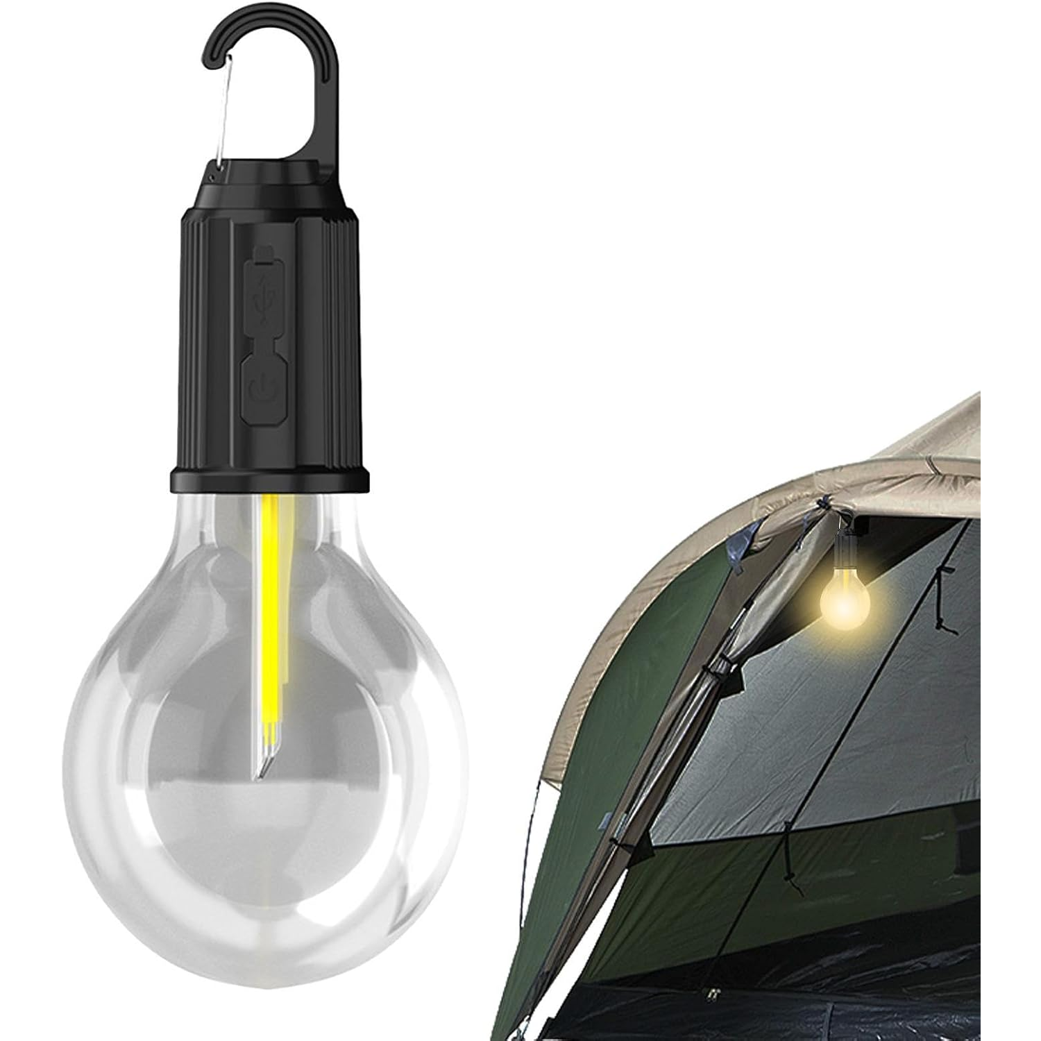 Microcase T01 Taşınabilir Şarjlı Outdoor Kamp Bahçe Lambası 10W Askılı Led Işık - AL5227