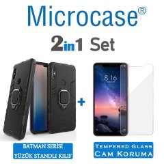 Xiaomi Redmi Note 6 Pro Batman Serisi Yüzük Standlı Kılıf