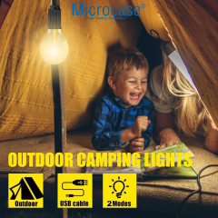 Microcase T02 Taşınabilir Şarjlı Outdoor Kamp Bahçe Lambası 10W Askılı Led Işık - AL5228