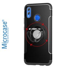 Huawei Honor 8X Yüzük Standlı Armor Kılıf + Manyetik Araç Tutucu