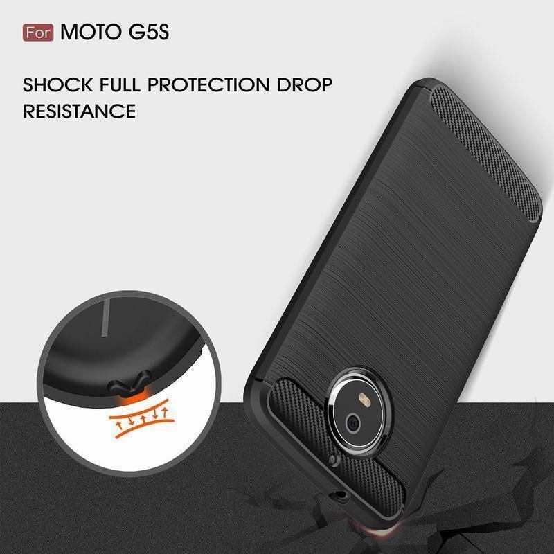 Motorola MOTO G5S Brushed Carbon Silikon Kılıf