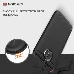 Motorola MOTO G5S Brushed Carbon Silikon Kılıf