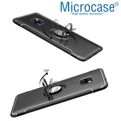 Huawei Mate 20 Pro Yüzük Standlı Armor Kılıf + Araç Tutucu
