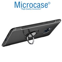 Huawei Mate 20 Pro Yüzük Standlı Armor Kılıf + Araç Tutucu
