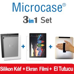 Lenovo Tab 10 16GB  ZA1U0062TR Silikon Kılıf + Film + El Tutucu