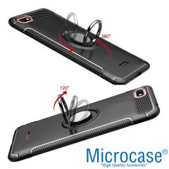 Xiaomi Redmi 6A Yüzük Standlı Armor Kılıf + Araç Tutucu