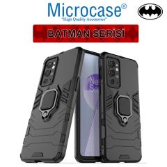 Microcase OnePlus 9RT 5G Batman Yüzüklü Armor Kılıf - Siyah