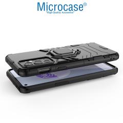 Microcase OnePlus 9RT 5G Batman Yüzüklü Armor Kılıf - Siyah