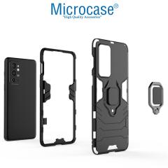 Microcase OnePlus 9RT 5G Batman Yüzüklü Armor Kılıf - Siyah