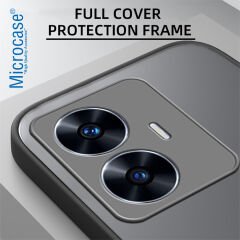 Microcase Realme C55 London Serisi Darbeye Dayanıklı Kılıf - Siyah AL3415