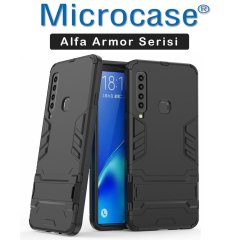 Samsung Galaxy A9 2018 Alfa Serisi Armor Standlı Kılıf + CAM