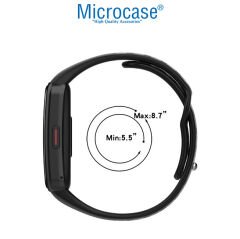 Microcase Huawei Band 6  / Honor Band 6 için Delikli Silikon Kordon Kayış - KY53