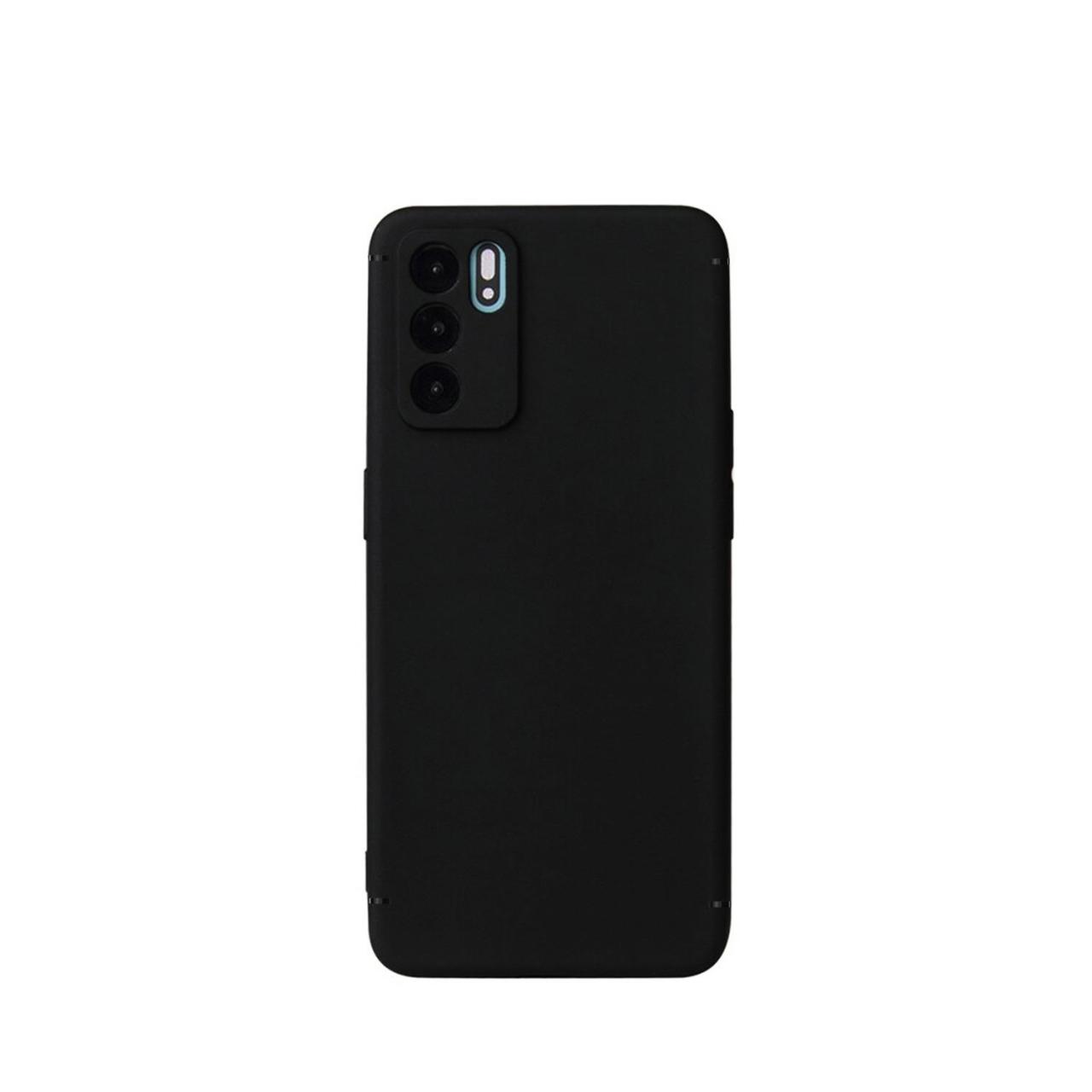 Microcase Oppo A16 Elektrocase Serisi Silikon Kılıf - Siyah