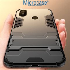 Xiaomi Redmi Note 6 Pro Alfa Serisi Armor Standlı Kılıf