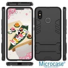 Xiaomi Redmi Note 6 Pro Alfa Serisi Armor Standlı Kılıf