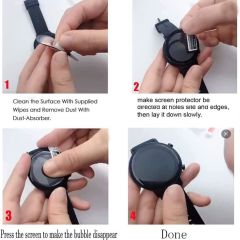 Microcase Xiaomi Redmi Watch 4  Tam Kaplayan Kavisli Ekran Koruyucu 3D Pet Film - Siyah AL3385