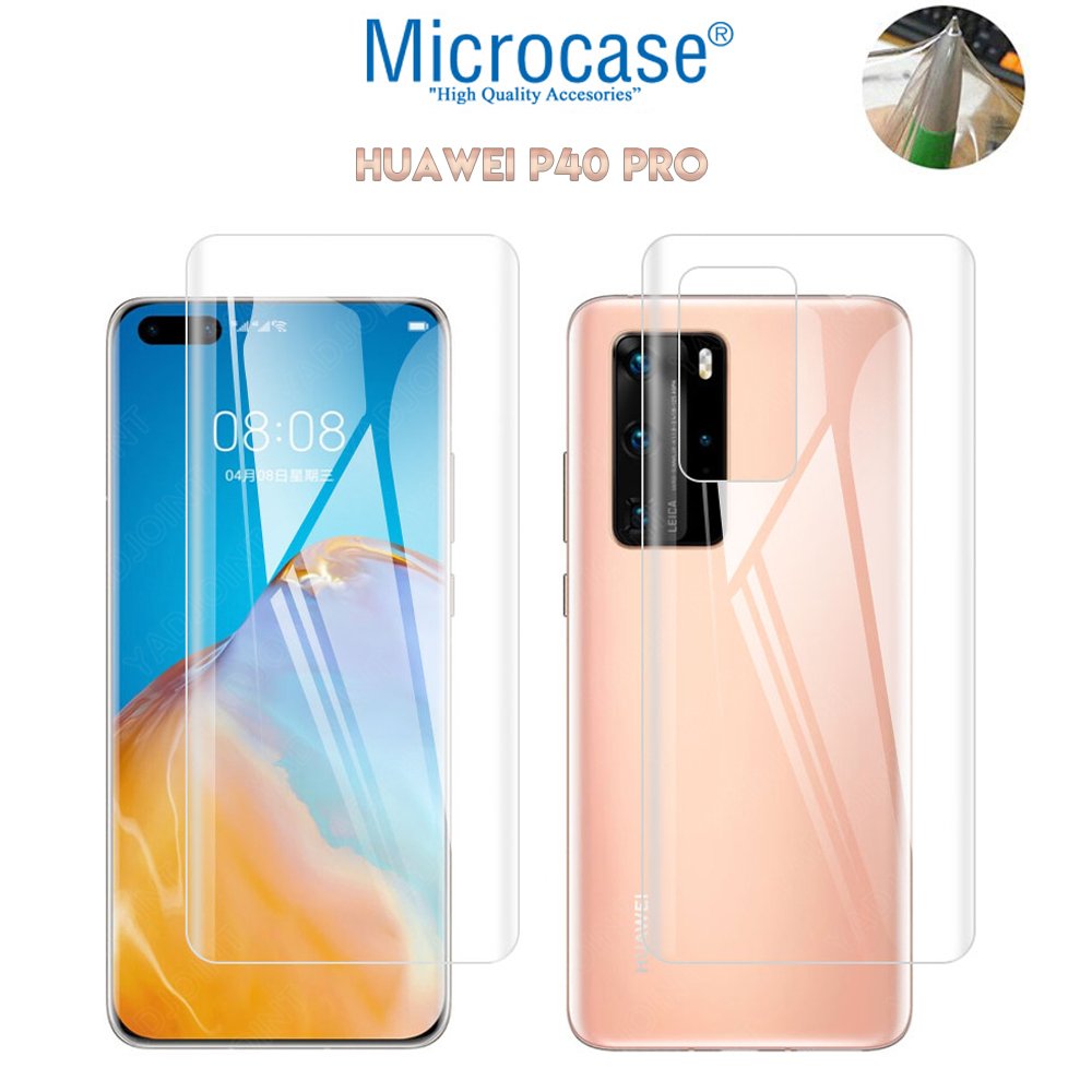 Microcase Huawei P40 Pro Full Ön Arka Kaplama TPU Soft Koruma Filmi