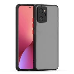 Microcase Xiaomi Redmi 12 4G London Serisi Darbeye Dayanıklı Kılıf - Siyah AL3415