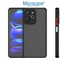 Microcase Xiaomi Redmi 12 4G London Serisi Darbeye Dayanıklı Kılıf - Siyah AL3415