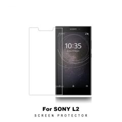 Sony Xperia L2 ince 0.2 mm Soft Silikon Kılıf + Tempered Cam