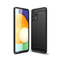 Microcase Samsung Galaxy A53 5G Brushed Carbon Fiber Silikon Kılıf - Siyah