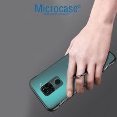 Microcase Xiaomi Redmi Note 9 Frameless Serisi Sert Rubber Kılıf - Siyah