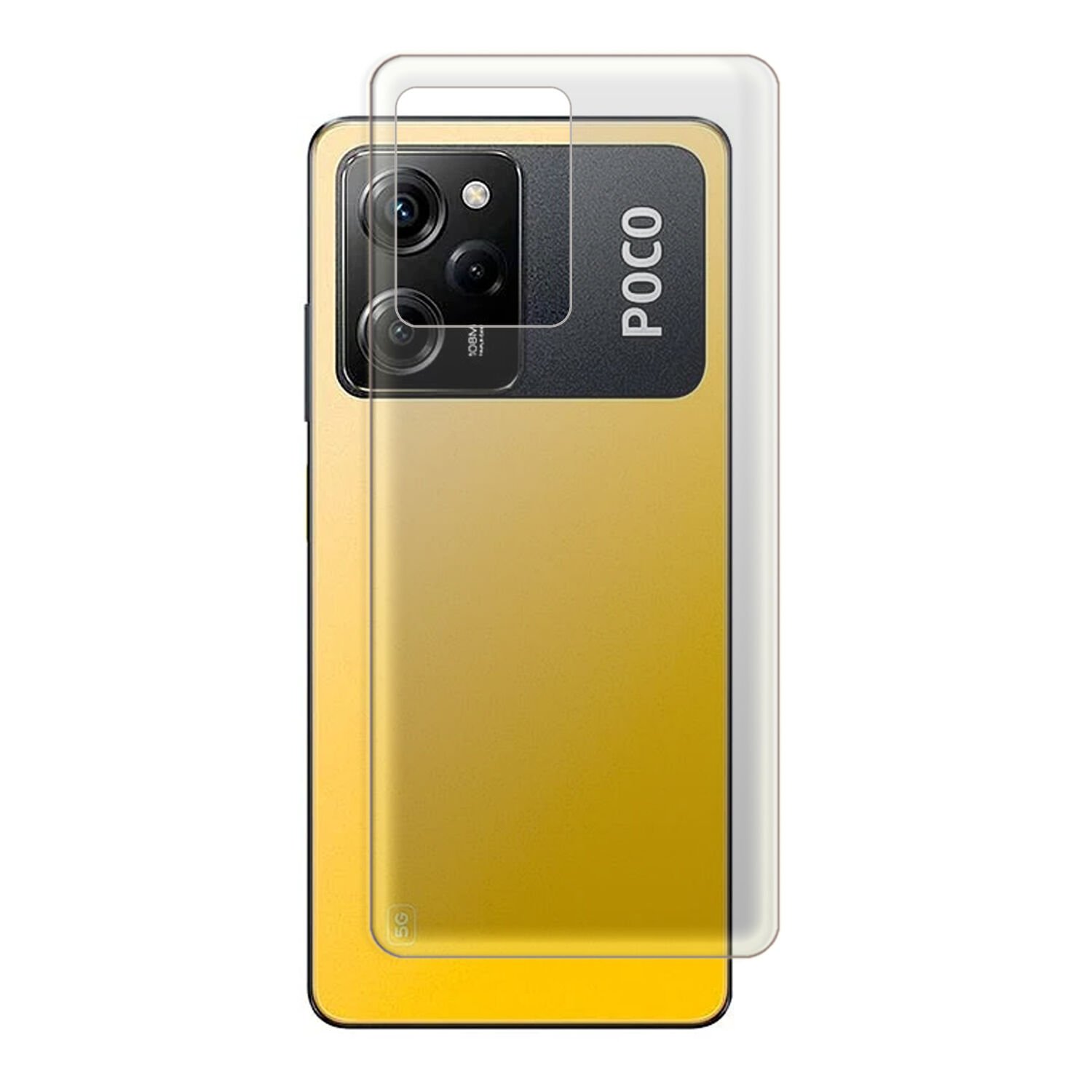 Microcase Xiaomi Poco X5 Pro 5G Full Arka Kaplama Koruma Filmi - AL3281