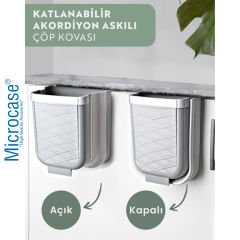Microcase Katlanabilir Askılı Mutfak Tezgahaltı Dolap İç Dış Gizlenebilir Çöp Kovası AL4527