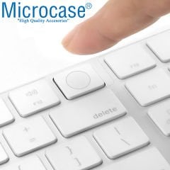 Microcase Apple Magic Keyboard Touch ID Numerik EU-Türkçe A2520 MK2C3TQ/A Q Klavye Koruma Silikonu - Şeffaf AL3548