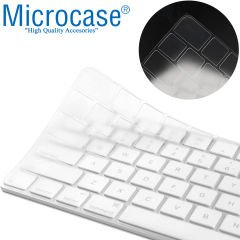 Microcase Apple Magic Keyboard Touch ID Numerik EU-Türkçe A2520 MK2C3TQ/A Q Klavye Koruma Silikonu - Şeffaf AL3548