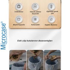Microcase Katlanabilir Askılı Mutfak Tezgahaltı Dolap İç Dış Gizlenebilir Çöp Kovası AL4527