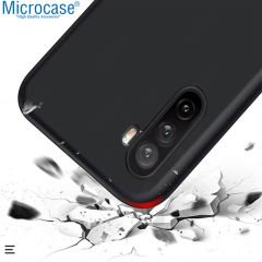 Microcase Huawei Mate 40 Lite Elektrocase Serisi Kamera Korumalı Silikon Kılıf - Siyah