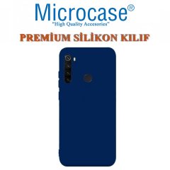 Microcase Xiaomi Redmi Note 8 Premium Matte Silikon Kılıf + Tempered Glass Cam Koruma