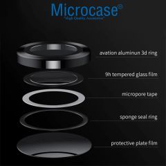 Microcase Huawei Pura 70 Pro /70 Pro Plus Kamera Camı Lens Koruyucu Halka Set - AL8114
