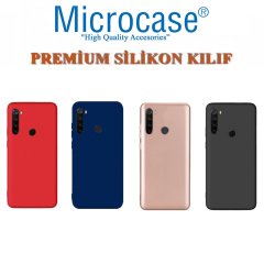 Microcase Xiaomi Redmi Note 8 Premium Matte Silikon Kılıf + Tempered Glass Cam Koruma