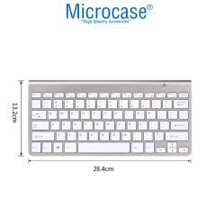 Microcase 2.4 GHz Wireless Kablosuz Slim Klavye ve Mouse Seti + Türkçe Klavye Etiketi - AL2770 Siyah