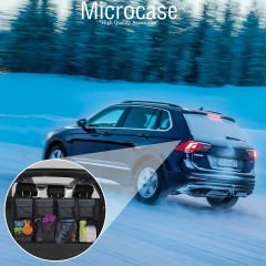 Microcase Araç Bagaj Düzenleyici 8 Cepli Organizer+ Eşya Düzenleyici Keçe Çanta + Ön Arka Panel Numaratör AL4530