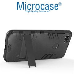 Huawei P9 Lite Mini Alfa Armor Kılıf + Tam Kaplayan Cam