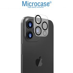 Microcase iPhone 13 Pro 3D Kamera Camı Lens Koruyucu Glass Şeffaf Night DELUX version