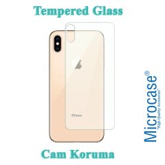 Microcase iPhone XS Ön - Arka Kaplama Tempered Glass Cam Koruma