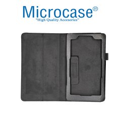 Lenovo TAB 4 10 Standl Deri Kılıf Book Case Siyah