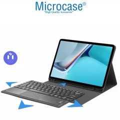 Microcase Huawei Matepad 11 2021 Bluetooth Klavye + Touchpad Kalem Koymalı Standlı Kılıf - BKK3