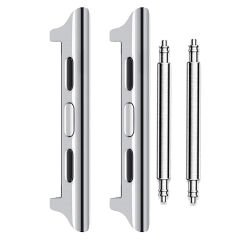 Microcase Apple Watch 42-44-45 mm to 20 mm Çevirici Metal Kordon Kayış Adaptörü Set - AL3134