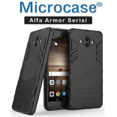 Huawei Mate 10 Alfa Armor Kılıf + Tam Kaplayan Cam