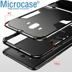 Huawei Mate 10 Alfa Armor Kılıf + Tam Kaplayan Cam