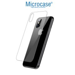 Microcase iPhone XS Arka Kaplama Tempered Glass Cam Koruma