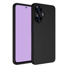Microcase Realme C55 Elektrocase Serisi Silikon Kılıf - Siyah AL3340