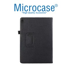 Lenovo TAB E10 Tablet Standlı Deri Kılıf Book Case Siyah