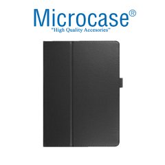 Lenovo TAB E10 Tablet Standlı Deri Kılıf Book Case Siyah